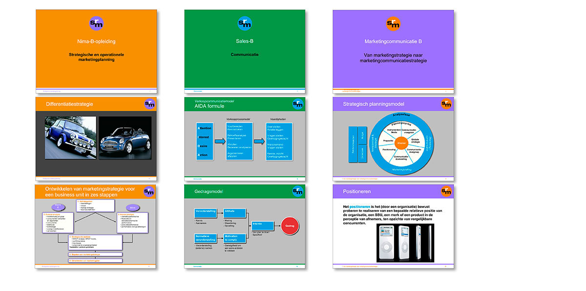 SRM powerpoint lesprogramma's, StudiovanderAvoird